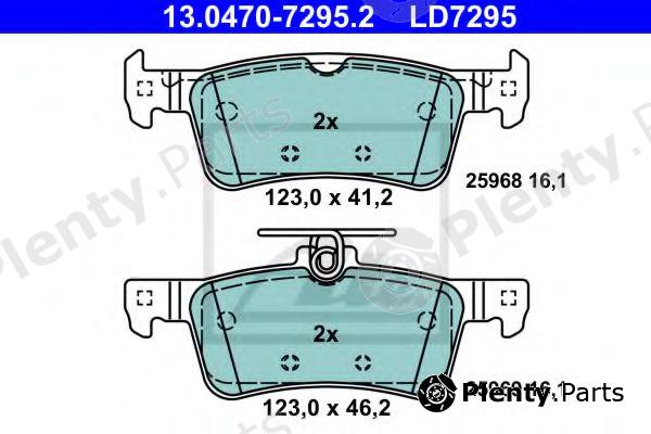  ATE part 13.0470-7295.2 (13047072952) Brake Pad Set, disc brake