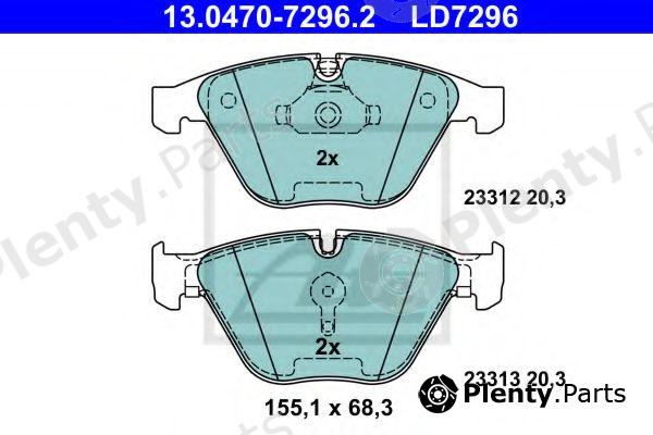  ATE part 13.0470-7296.2 (13047072962) Brake Pad Set, disc brake