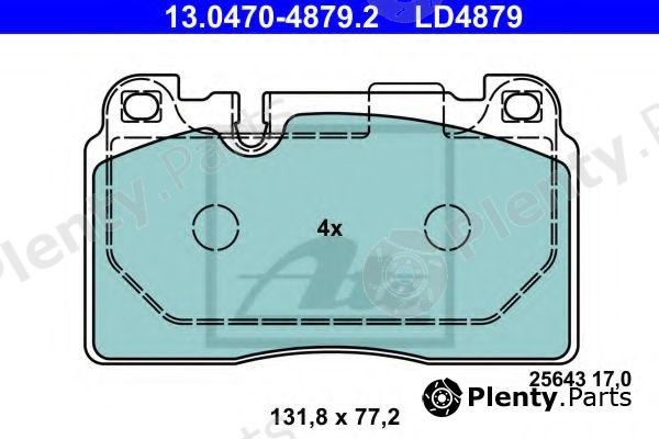  ATE part 13047048792 Brake Pad Set, disc brake