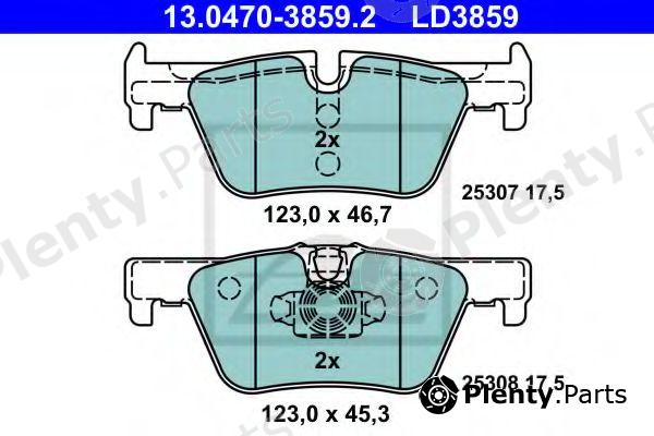  ATE part 13047038592 Brake Pad Set, disc brake