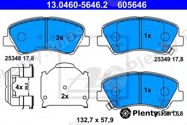 ATE part 13.0460-5646.2 (13046056462) Brake Pad Set, disc brake