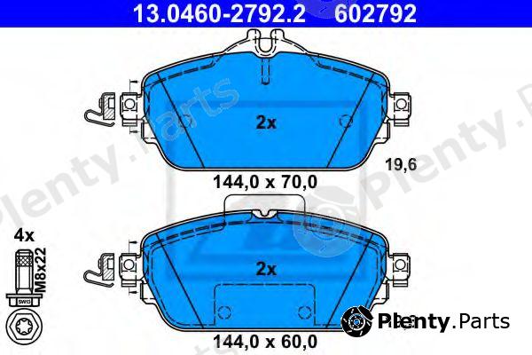  ATE part 13.0460-2792.2 (13046027922) Brake Pad Set, disc brake