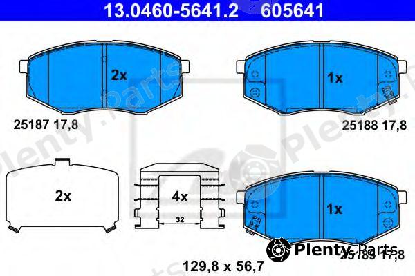  ATE part 13.0460-5641.2 (13046056412) Brake Pad Set, disc brake