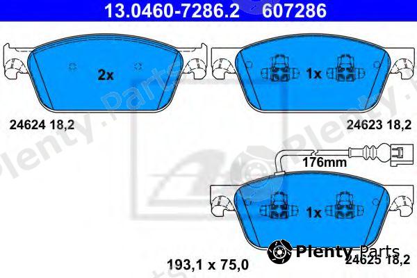  ATE part 13.0460-7286.2 (13046072862) Brake Pad Set, disc brake
