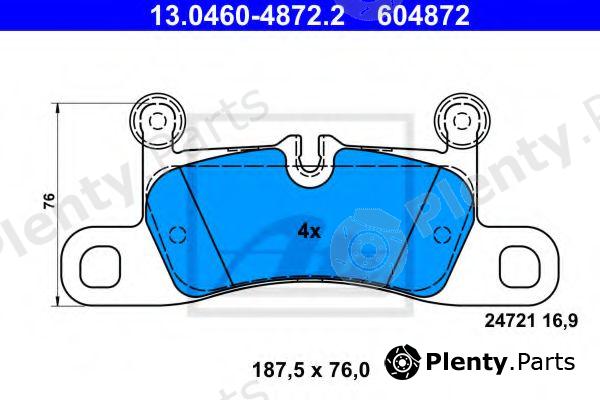  ATE part 13.0460-4872.2 (13046048722) Brake Pad Set, disc brake