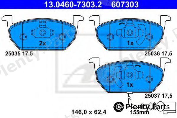  ATE part 13.0460-7303.2 (13046073032) Brake Pad Set, disc brake
