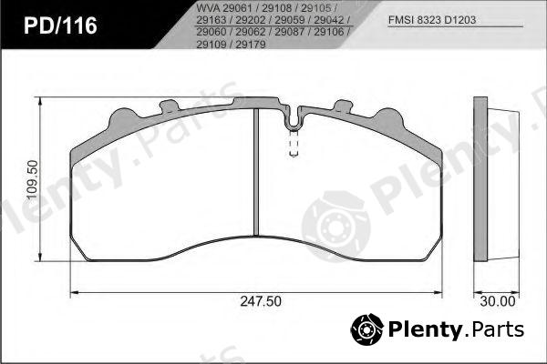  FRAS-LE part 29087 Brake Pad Set, disc brake