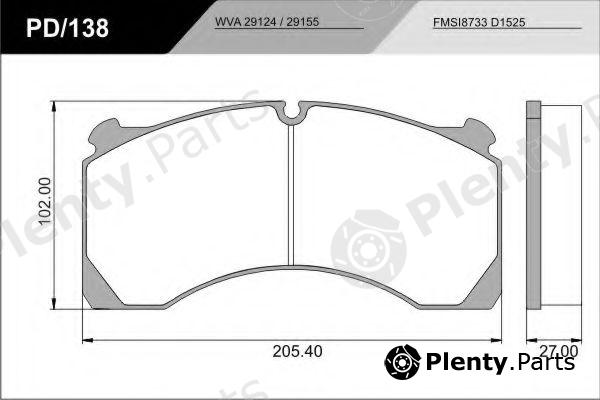  FRAS-LE part 29124 Brake Pad Set, disc brake