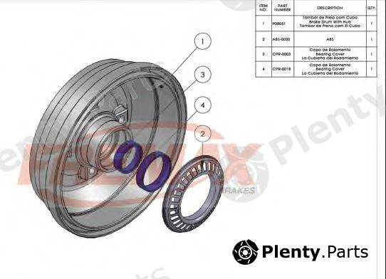  FREMAX part BD-8051 (BD8051) Brake Drum