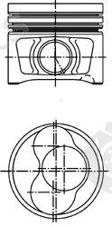  KOLBENSCHMIDT part 40409600 Piston