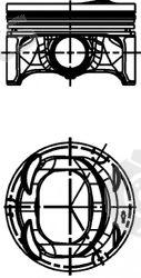  KOLBENSCHMIDT part 40846600 Piston