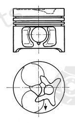  KOLBENSCHMIDT part 90016600 Piston