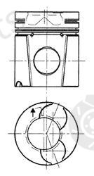  KOLBENSCHMIDT part 92128600 Piston