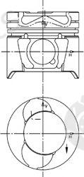  KOLBENSCHMIDT part 94597600 Piston