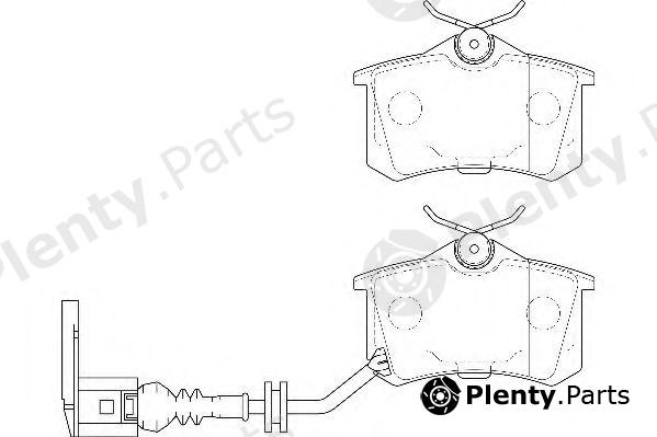  WAGNER part WBP20961F Brake Pad Set, disc brake