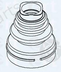  ERT part 500405 Bellow Set, drive shaft