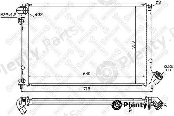  STELLOX part 10-26145-SX (1026145SX) Radiator, engine cooling