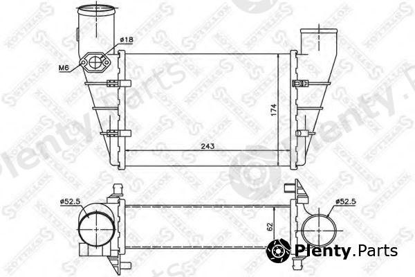  STELLOX part 10-40081-SX (1040081SX) Intercooler, charger