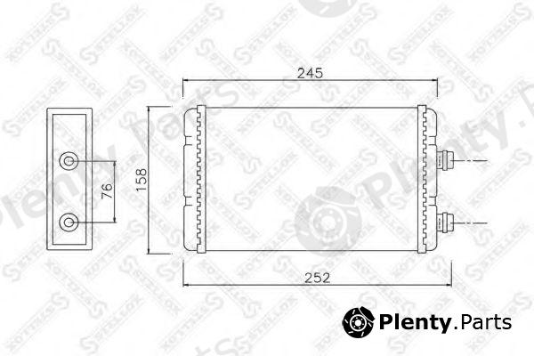  STELLOX part 10-35118-SX (1035118SX) Heat Exchanger, interior heating