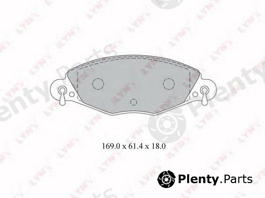  LYNXauto part BD-2209 (BD2209) Brake Pad Set, disc brake