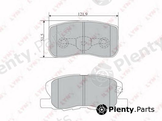 LYNXauto part BD-5515 (BD5515) Brake Pad Set, disc brake