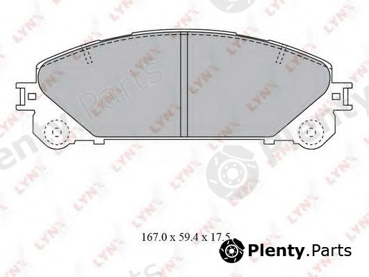  LYNXauto part BD-7596 (BD7596) Brake Pad Set, disc brake