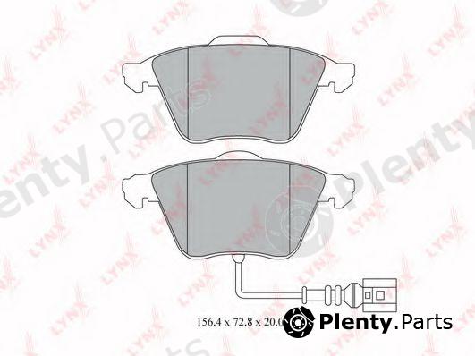  LYNXauto part BD-8016 (BD8016) Brake Pad Set, disc brake