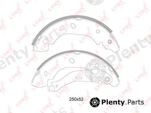  LYNXauto part BS-3002 (BS3002) Brake Shoe Set