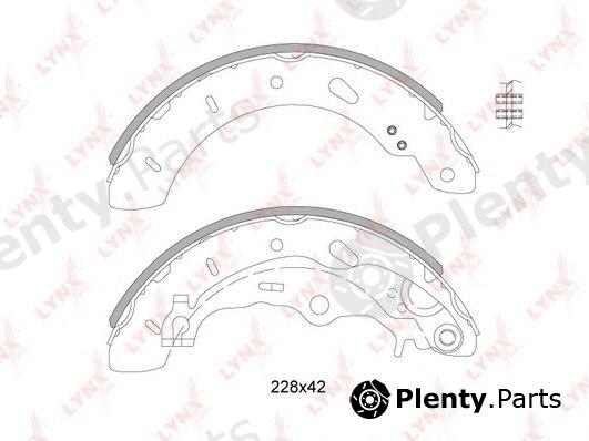  LYNXauto part BS-3003 (BS3003) Brake Shoe Set