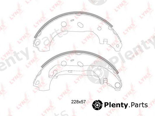  LYNXauto part BS-3005 (BS3005) Brake Shoe Set