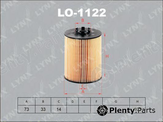  LYNXauto part LO-1122 (LO1122) Oil Filter