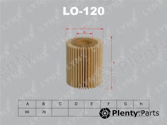  LYNXauto part LO-120 (LO120) Oil Filter