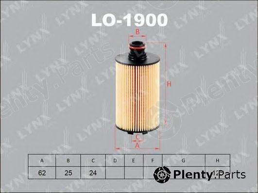  LYNXauto part LO-1900 (LO1900) Oil Filter