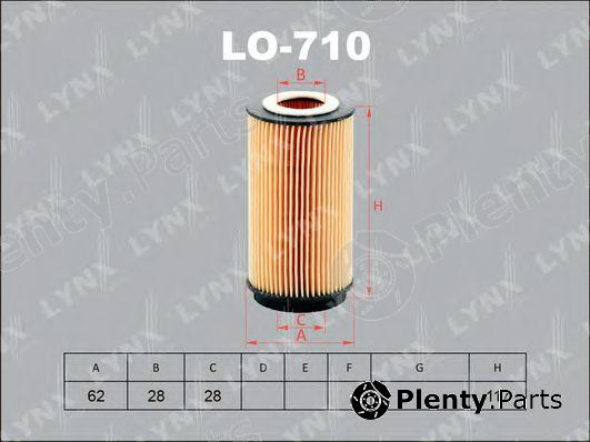  LYNXauto part LO-710 (LO710) Oil Filter