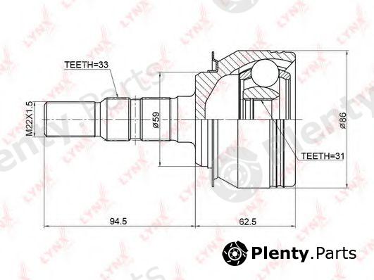  LYNXauto part CO-3766 (CO3766) Joint Kit, drive shaft