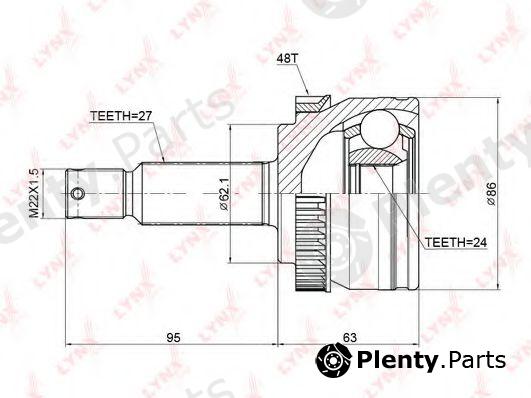  LYNXauto part CO-3769A (CO3769A) Joint Kit, drive shaft