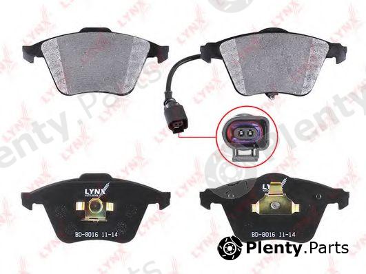  LYNXauto part BD-8016 (BD8016) Brake Pad Set, disc brake
