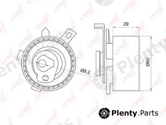  LYNXauto part PB-1015 (PB1015) Tensioner Pulley, timing belt