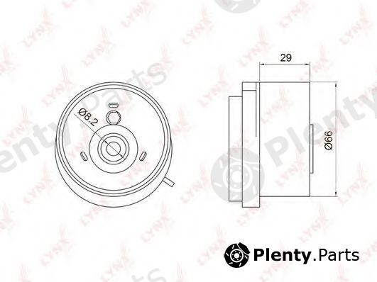  LYNXauto part PB-1050 (PB1050) Tensioner Pulley, timing belt