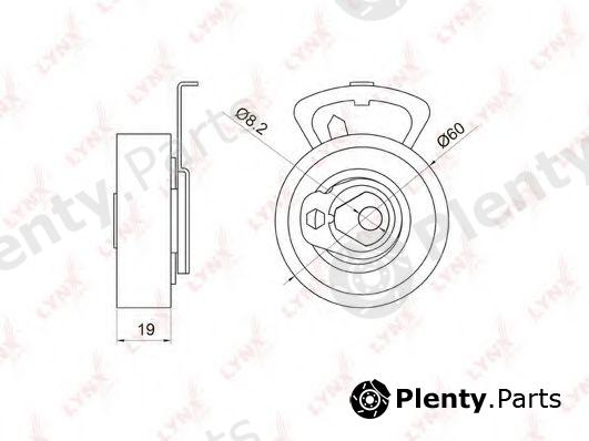  LYNXauto part PB-1055 (PB1055) Tensioner Pulley, timing belt