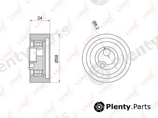  LYNXauto part PB-1059 (PB1059) Tensioner Pulley, timing belt