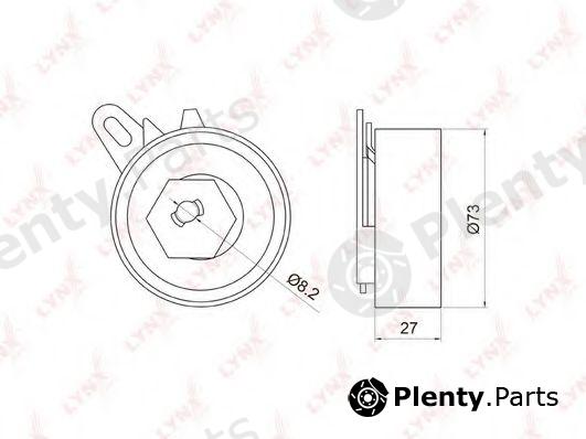  LYNXauto part PB-1070 (PB1070) Tensioner Pulley, timing belt