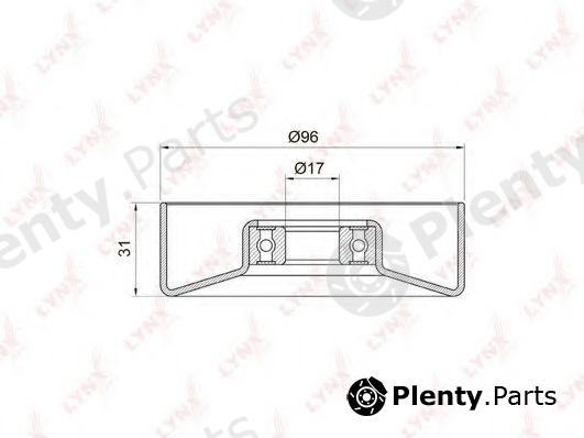  LYNXauto part PB-5030 (PB5030) Tensioner Pulley, v-ribbed belt