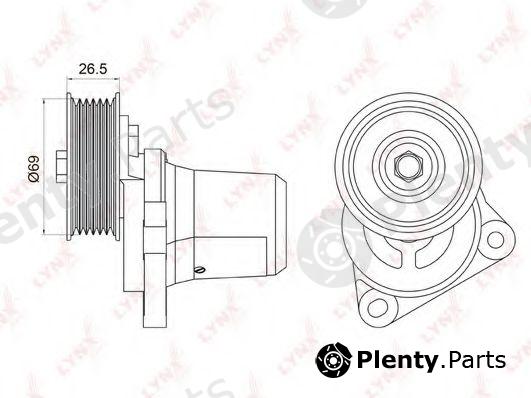  LYNXauto part PT-3027 (PT3027) Belt Tensioner, v-ribbed belt
