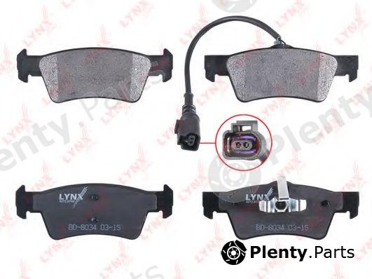  LYNXauto part BD-8034 (BD8034) Brake Pad Set, disc brake