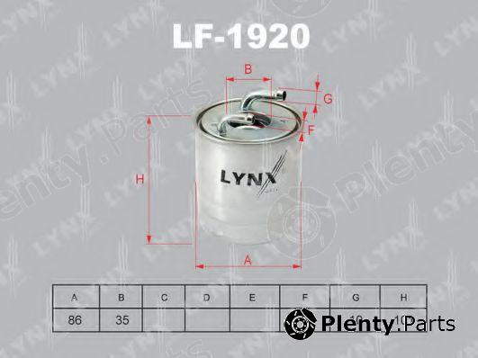  LYNXauto part LF-1920 (LF1920) Fuel filter