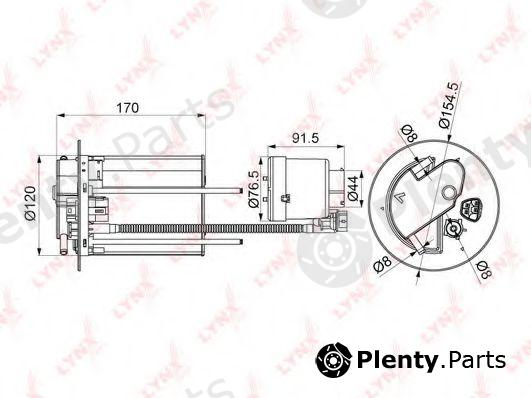  LYNXauto part LF-1073M (LF1073M) Fuel filter