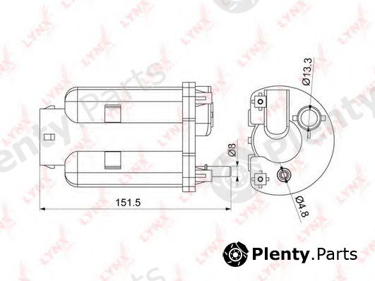  LYNXauto part LF-1074M (LF1074M) Fuel filter