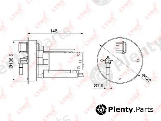  LYNXauto part LF-1076M (LF1076M) Fuel filter