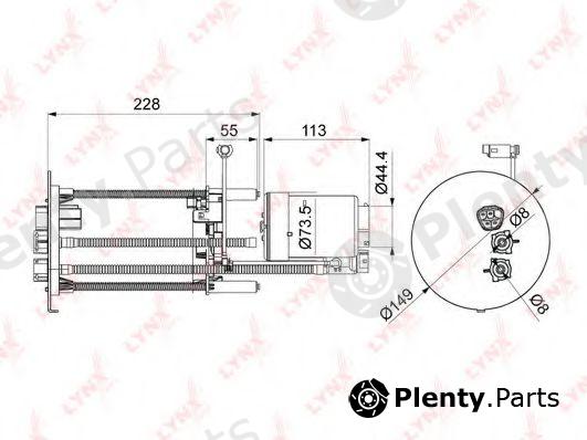  LYNXauto part LF-1078M (LF1078M) Fuel filter